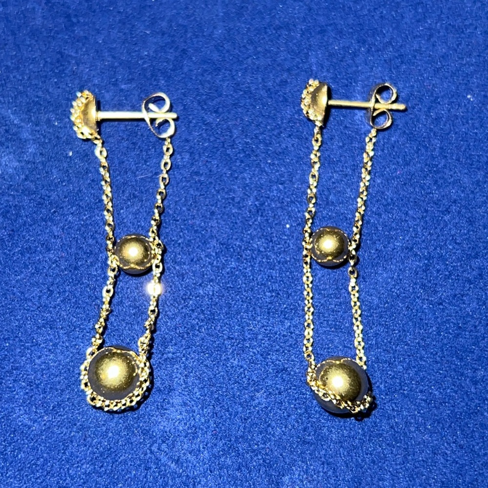 Ball drop earrings